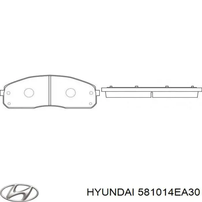 581014EA30 Hyundai/Kia Pastillas delanteras