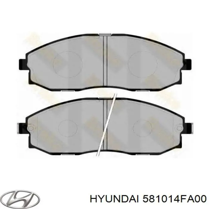 581014FA00 Hyundai/Kia pastillas de freno delanteras