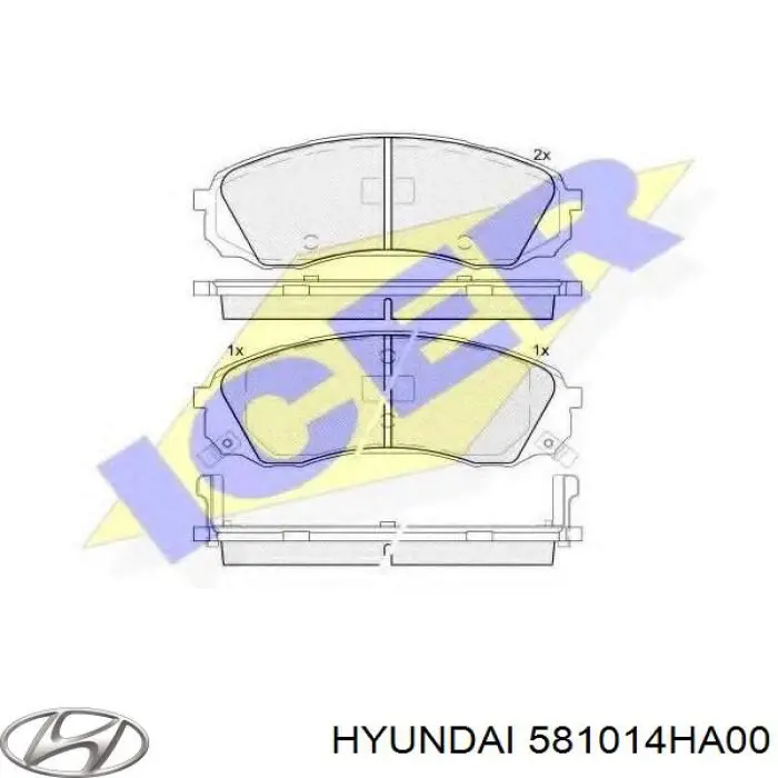 Pastillas freno delanteras Hyundai/Kia 581014HA00 precio, desde 32,49 EUR