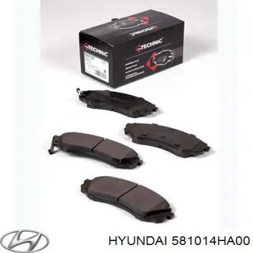 Comprar 581014HA00 Hyundai/Kia Pastillas delanteras de freno