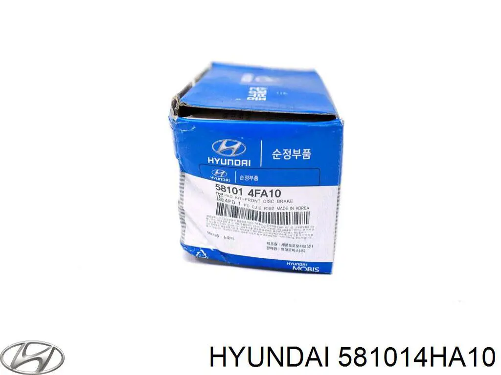 581014HA10 Hyundai/Kia pastillas de freno delanteras