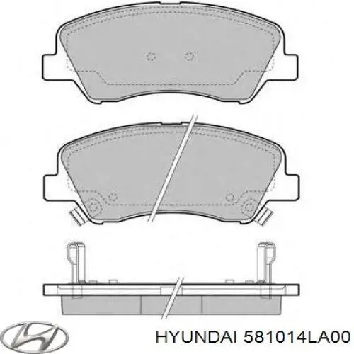 Pastillas freno delanteras Hyundai/Kia 581014LA00 precio, desde 24,48 EUR