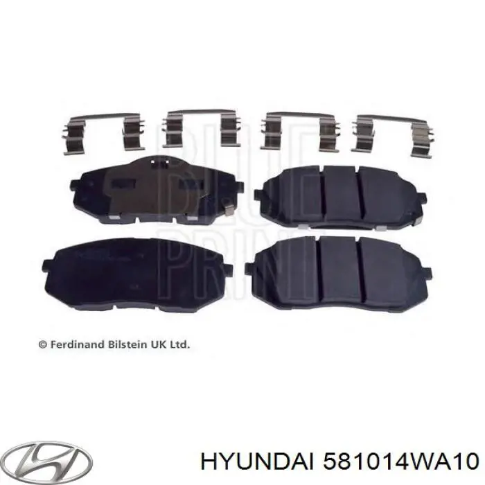 581014WA10 Hyundai/Kia pastillas de freno delanteras