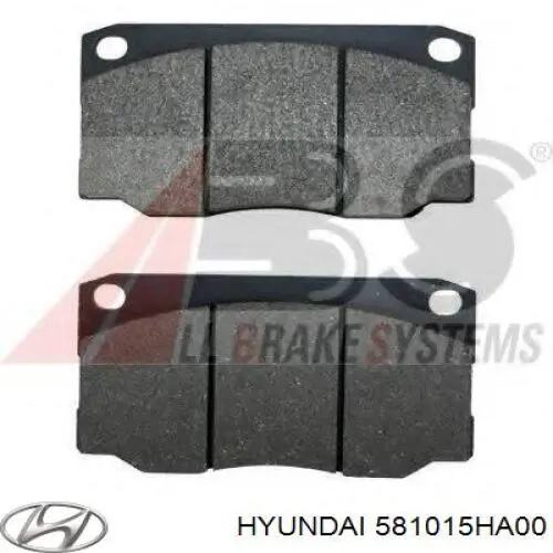 581015HA00 Hyundai/Kia pastillas de freno delanteras