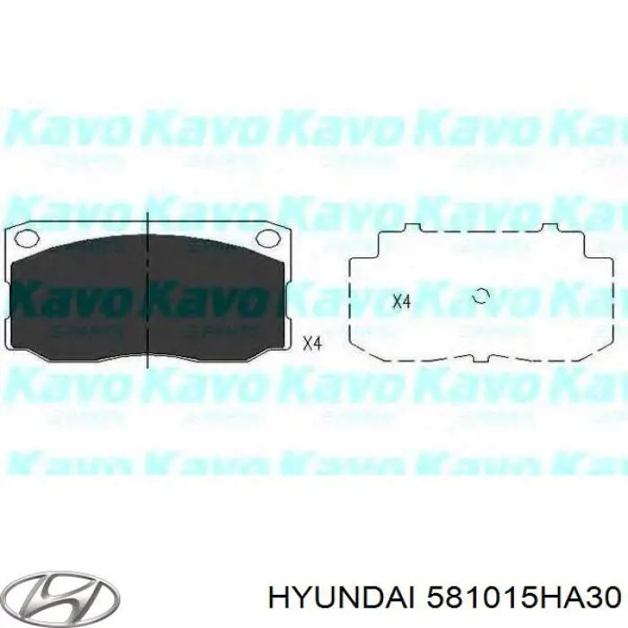 581015HA30 Hyundai/Kia pastillas de freno delanteras