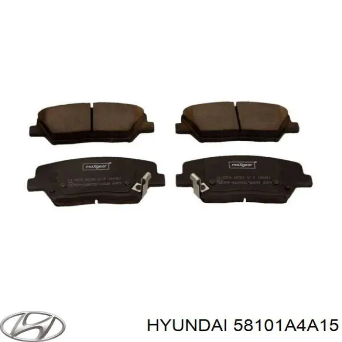 58101A4A15 Hyundai/Kia pastillas de freno delanteras