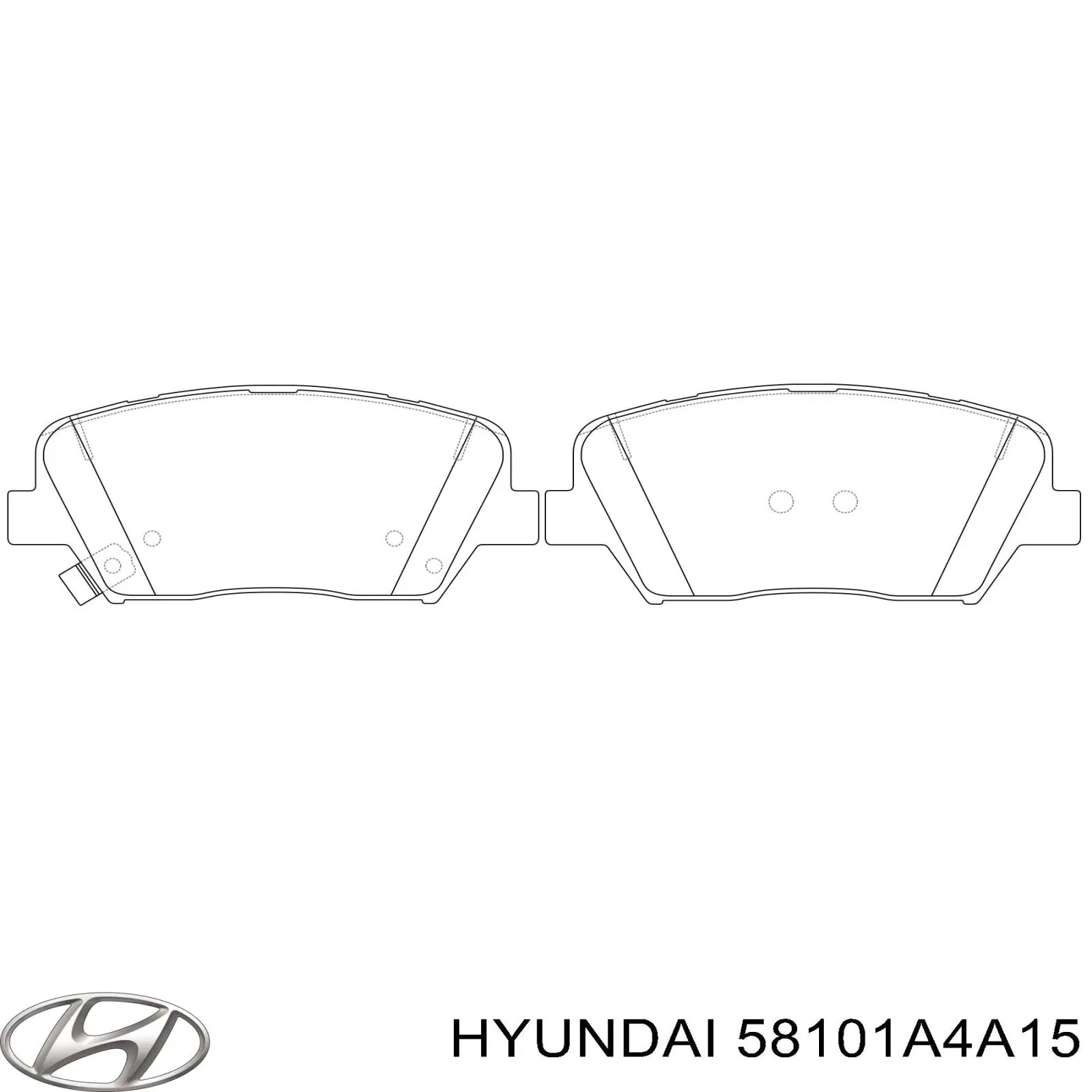 Comprar 58101A4A15 Hyundai/Kia Pastillas delanteras de freno