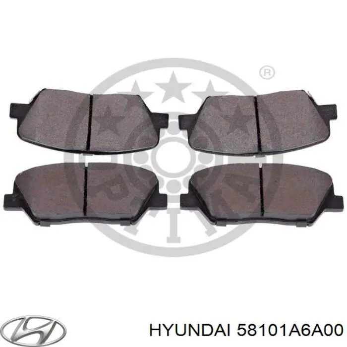 58101A6A00 Hyundai/Kia Pastillas delanteras