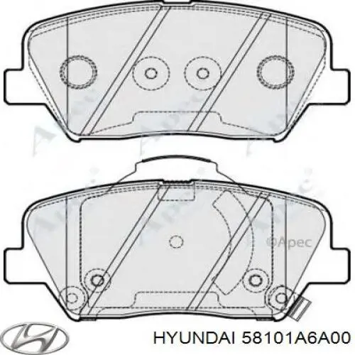 Pastillas freno delanteras Hyundai/Kia 58101A6A00 precio, desde 27,82 EUR