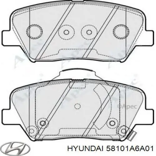 Pastillas freno delanteras Hyundai/Kia 58101A6A01 precio, desde 27,82 EUR