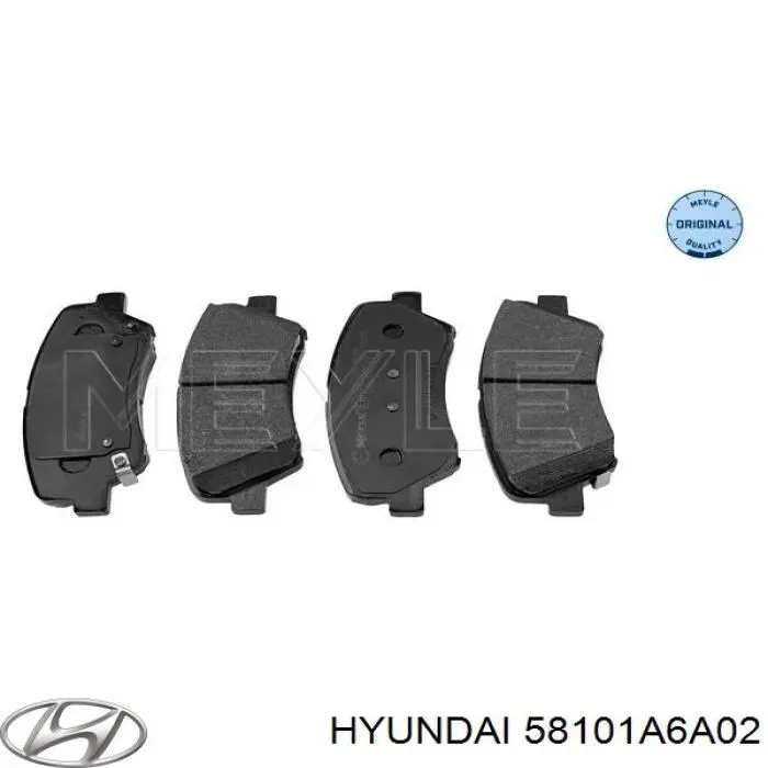 58101A6A02 Hyundai/Kia Pastillas delanteras