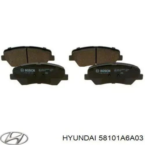 58101A6A03 Hyundai/Kia pastillas de freno delanteras