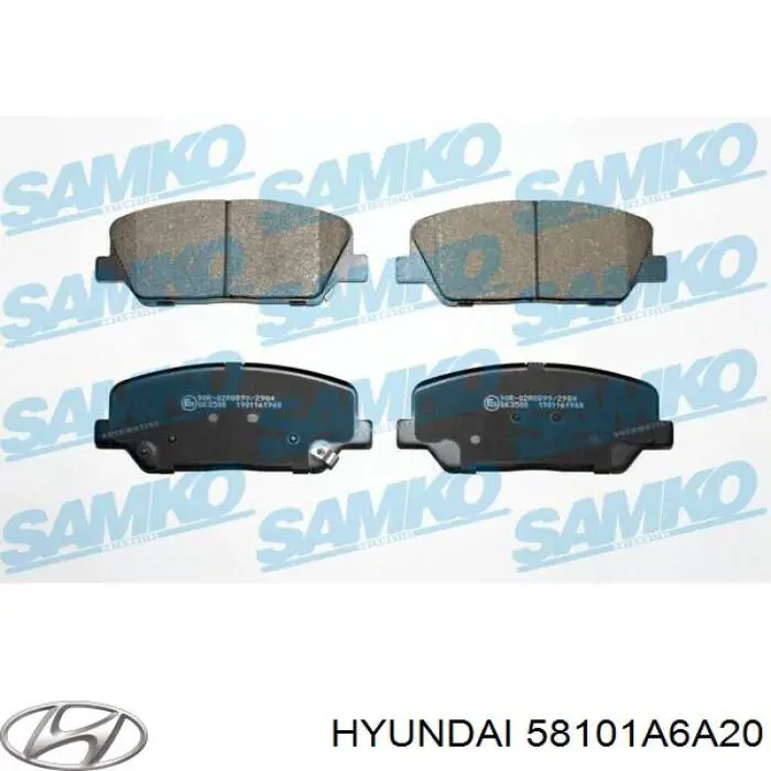 Pastillas freno delanteras Hyundai/Kia 58101A6A20 precio, desde 29,95 EUR