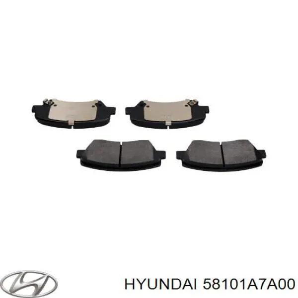 Pastillas de freno 58101A7A00 Hyundai/Kia
