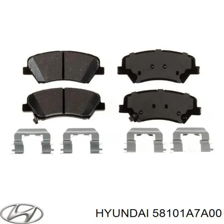 58101A7A00 Hyundai/Kia pastillas de freno delanteras