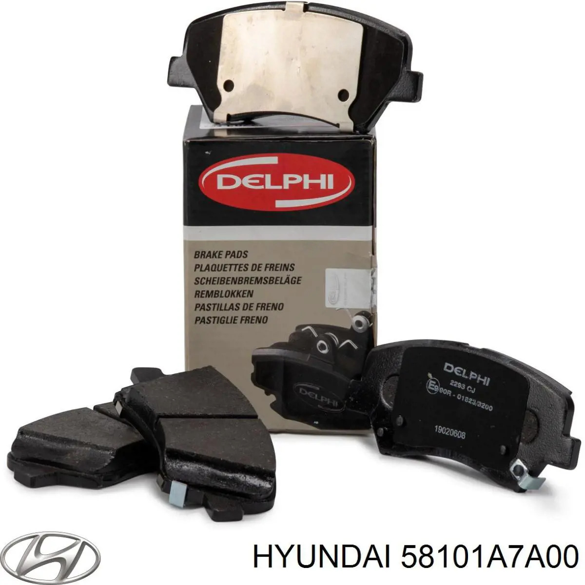 Pastillas de freno 58101A7A00 Hyundai/Kia