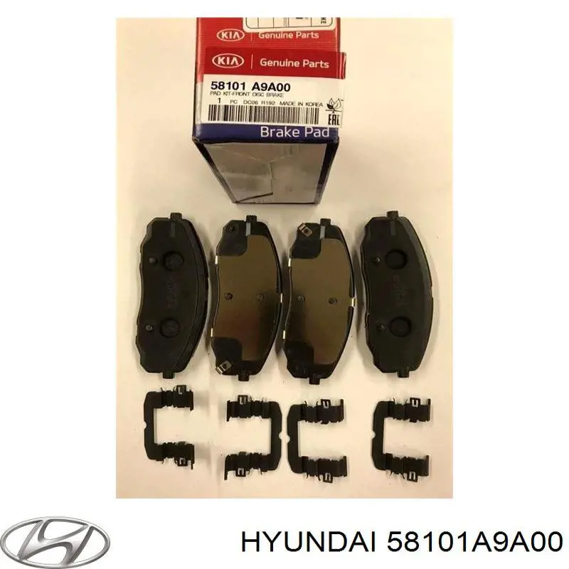 Comprar 58101A9A00 Hyundai/Kia Pastillas delanteras de freno