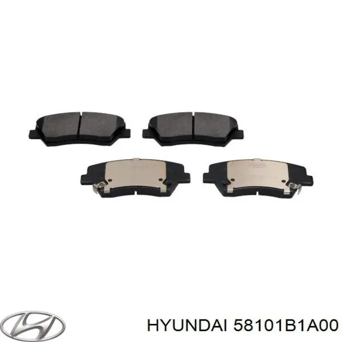 58101B1A00 Hyundai/Kia pastillas de freno delanteras