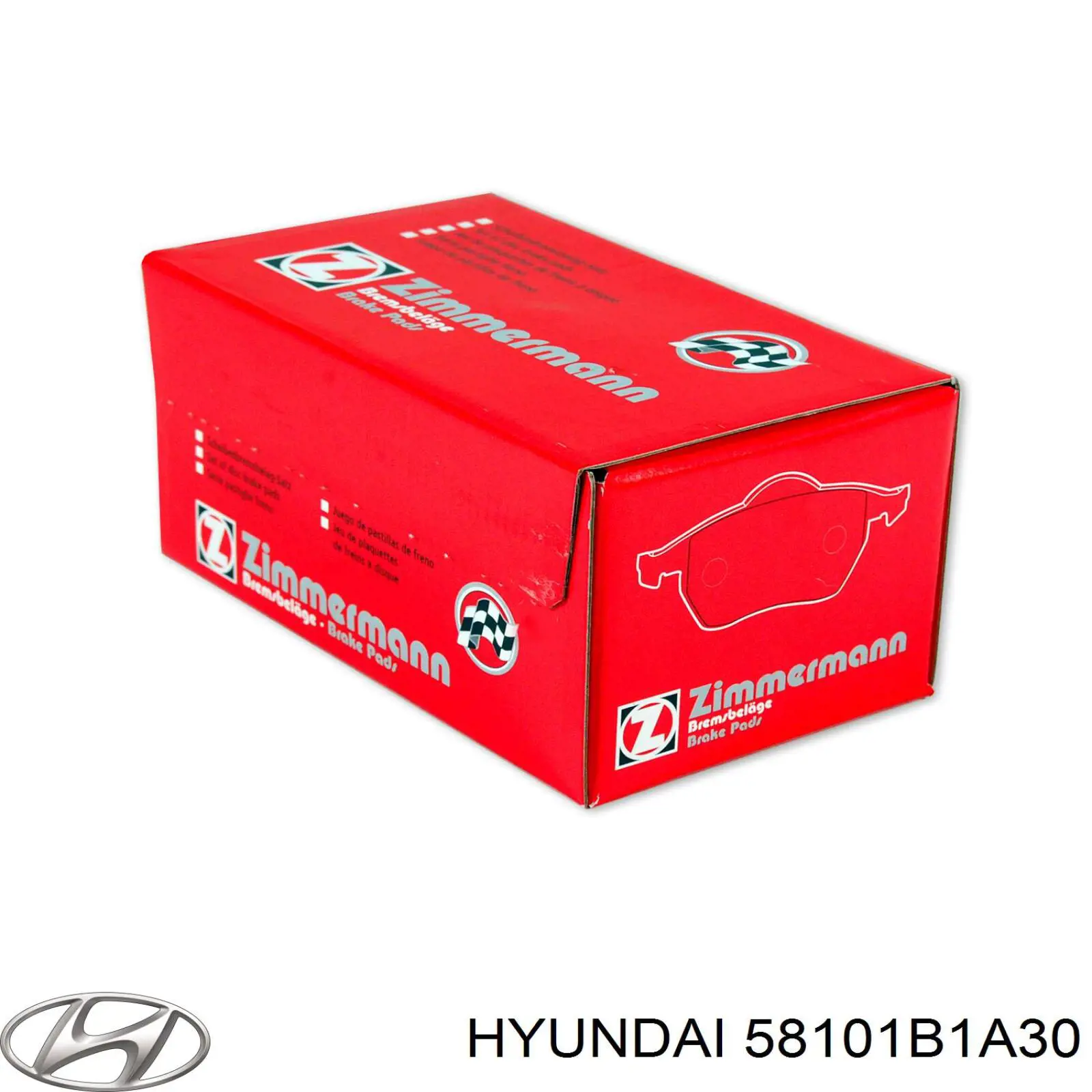 58101B1A30 Hyundai/Kia pastillas de freno delanteras