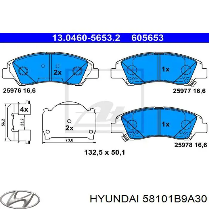 Pastillas freno delanteras Hyundai/Kia 58101B9A30 precio, desde 29,93 EUR