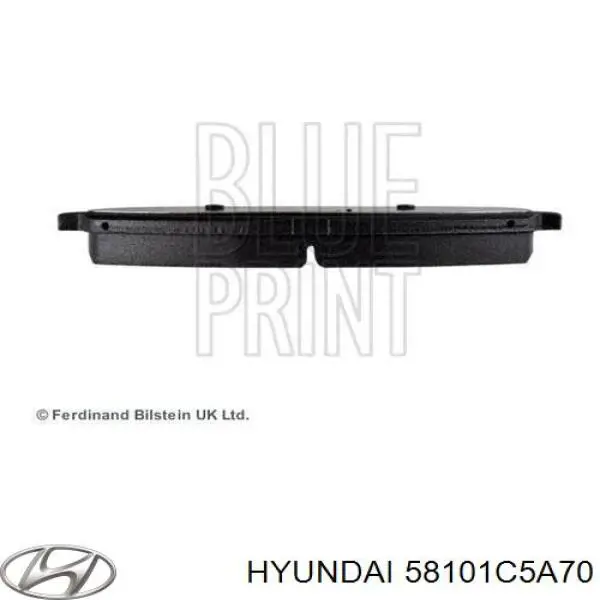 58101C5A70 Hyundai/Kia pastillas de freno delanteras