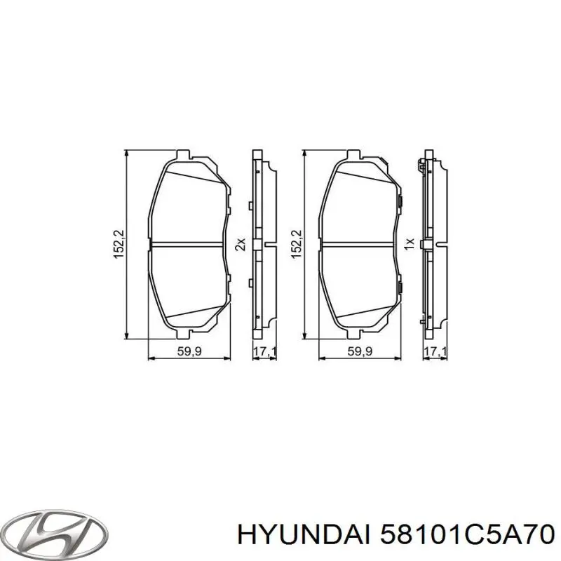 Pastillas de freno delanteras KIA Sorento 3 C5, UM