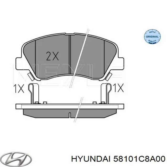 Pastillas freno delanteras Hyundai/Kia 58101C8A00 precio, desde 24,48 EUR