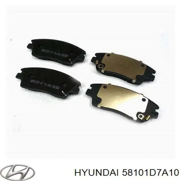 58101D7A10 Hyundai/Kia pastillas de freno delanteras