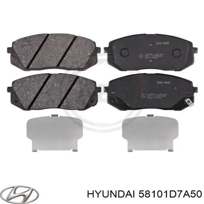 Pastillas de freno 58101D7A50 Hyundai/Kia