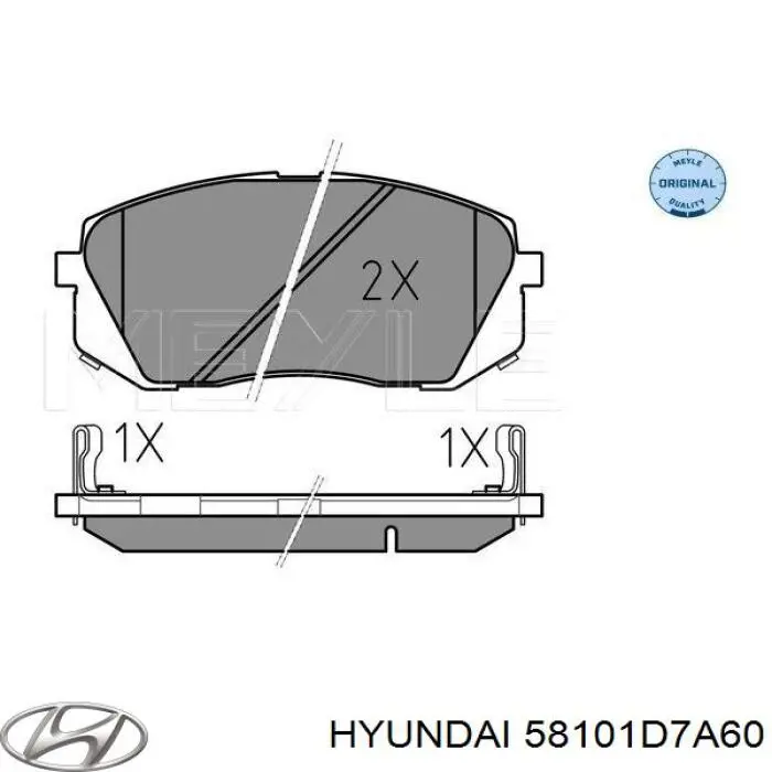 Pastillas freno delanteras Hyundai/Kia 58101D7A60 precio, desde 33,94 EUR