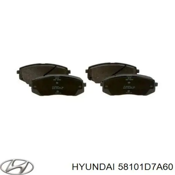 Comprar 58101D7A60 Hyundai/Kia Pastillas delanteras de freno