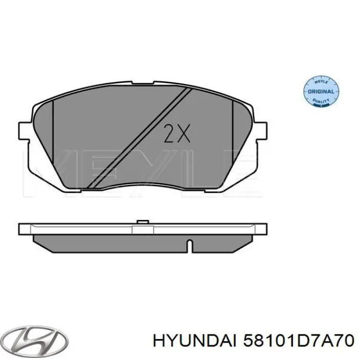 Pastillas freno delanteras Hyundai/Kia 58101D7A70 precio, desde 30,10 EUR