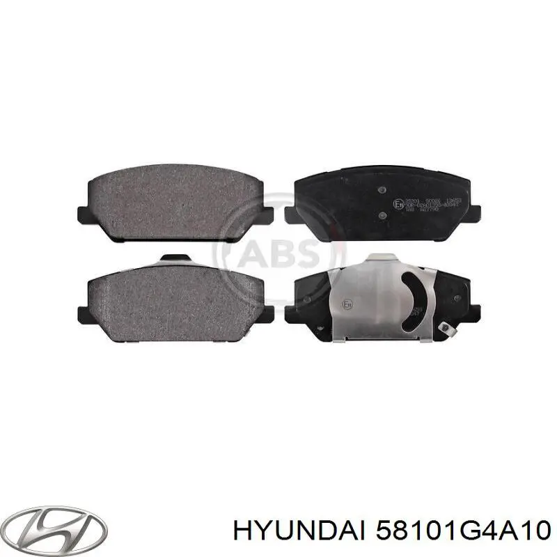 58101G4A10 Hyundai/Kia pastillas de freno delanteras