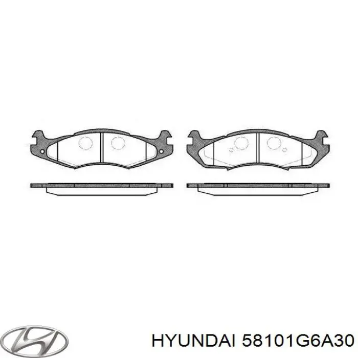58101G6A30 Hyundai/Kia Pastillas delanteras
