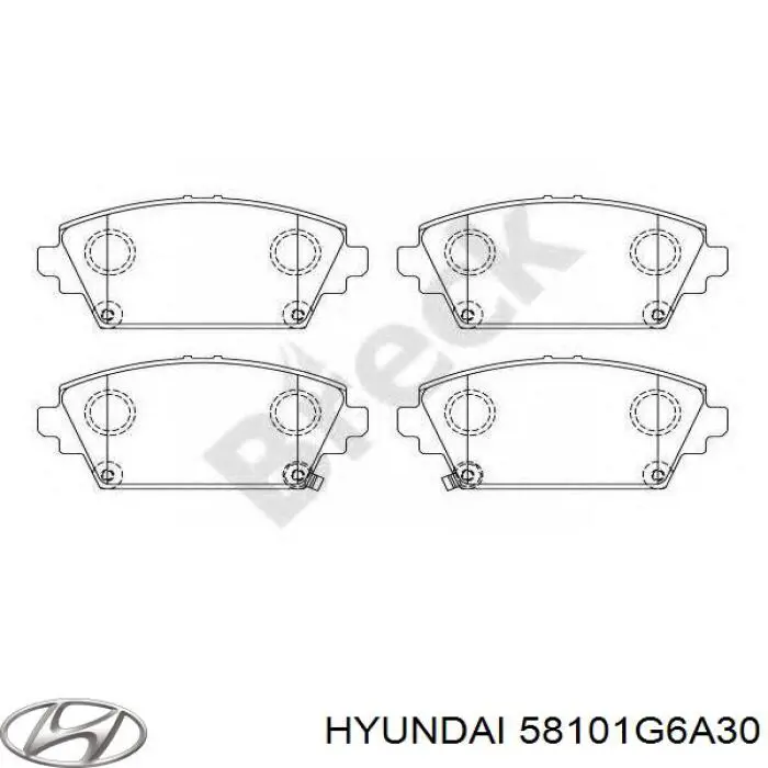 Pastillas freno delanteras Hyundai/Kia 58101G6A30 precio, desde 136,24 EUR