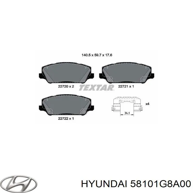 58101G8A00 Hyundai/Kia