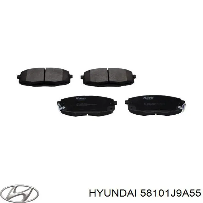 58101J9A55 Hyundai/Kia pastillas de freno delanteras