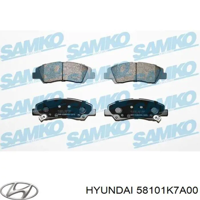 Pastillas freno delanteras Hyundai/Kia 58101K7A00 precio, desde 29,93 EUR