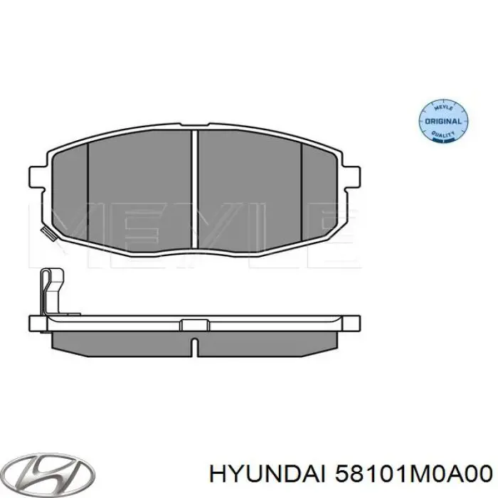 Comprar 58101M0A00 Hyundai/Kia Pastillas delanteras de freno