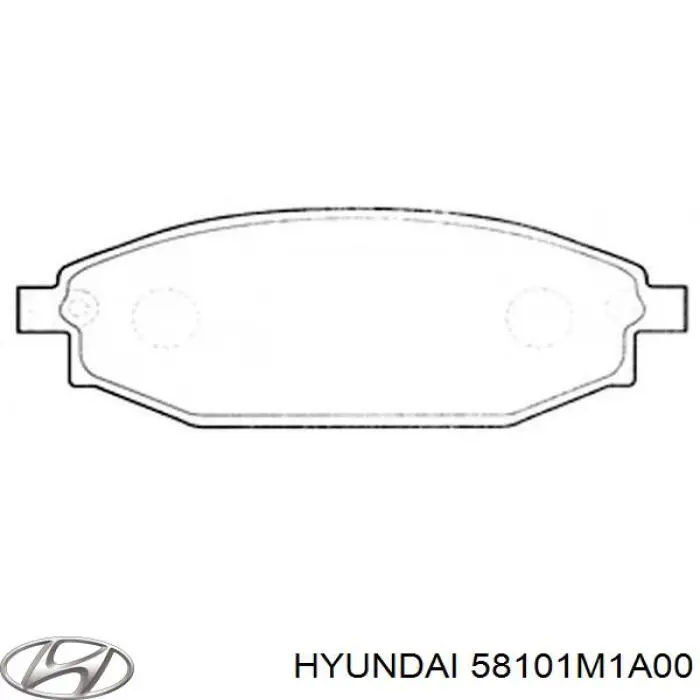 Comprar 58101M1A00 Hyundai/Kia Pastillas delanteras de freno
