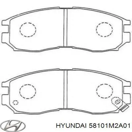 58101M2A01 Hyundai/Kia pastillas de freno delanteras