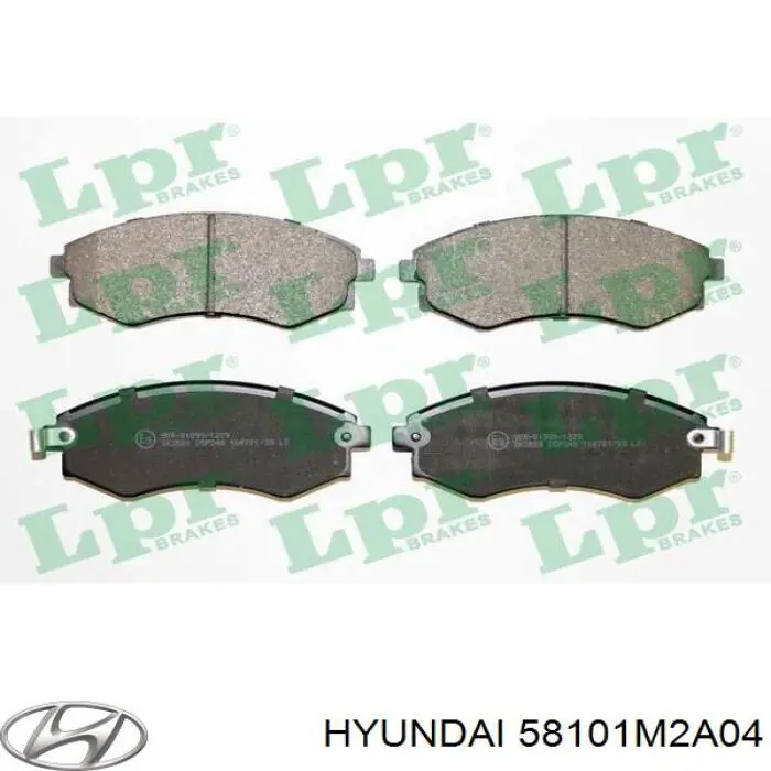 58101M2A04 Hyundai/Kia pastillas de freno delanteras