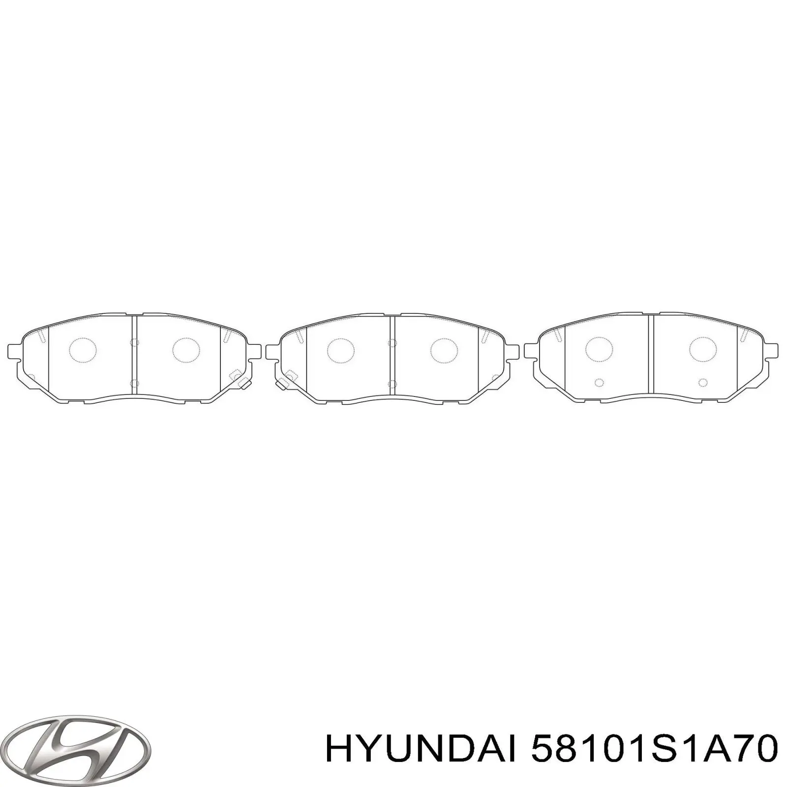 Comprar 58101S1A70 Hyundai/Kia Pastillas delanteras de freno