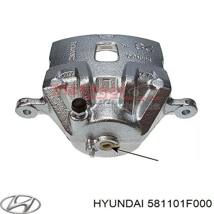 581101F000 Hyundai/Kia Pinza de freno delantera izquierda