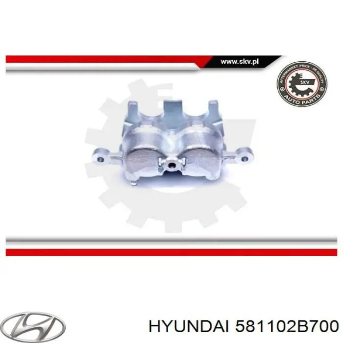 Comprar 581102B700 Hyundai/Kia Pinza de freno delantera izquierda