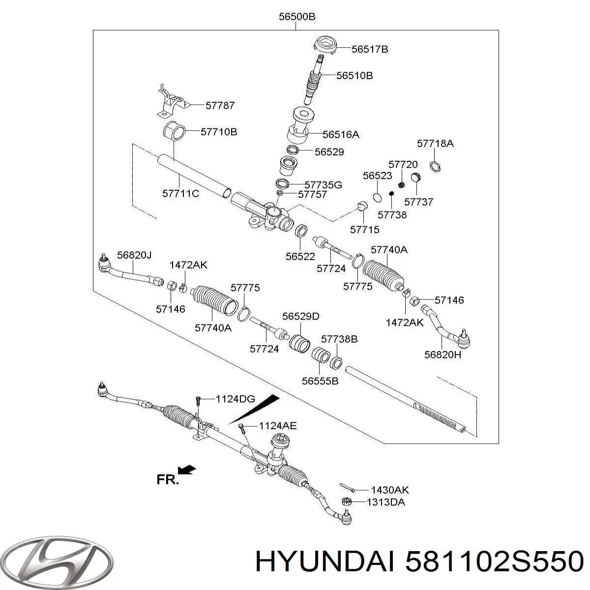 Pinza de freno, Eje delantero izquierda para Hyundai Tucson (TM)
