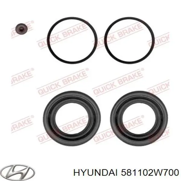 581102W700 Hyundai/Kia pinza de freno delantera izquierda