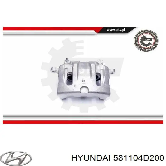 Pinza de freno delantera izquierda Hyundai/Kia 581104D200 precio, desde 72,51 EUR