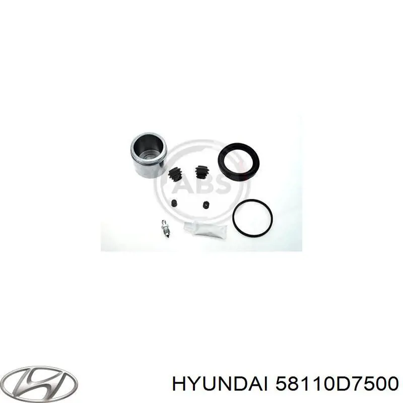 58180D7A00 Hyundai/Kia Pinza de freno delantera izquierda