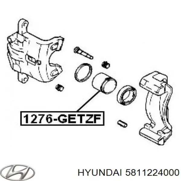 Émbolo de la pinza de freno delantera Hyundai/Kia 5811224000 precio, desde 12,08 EUR